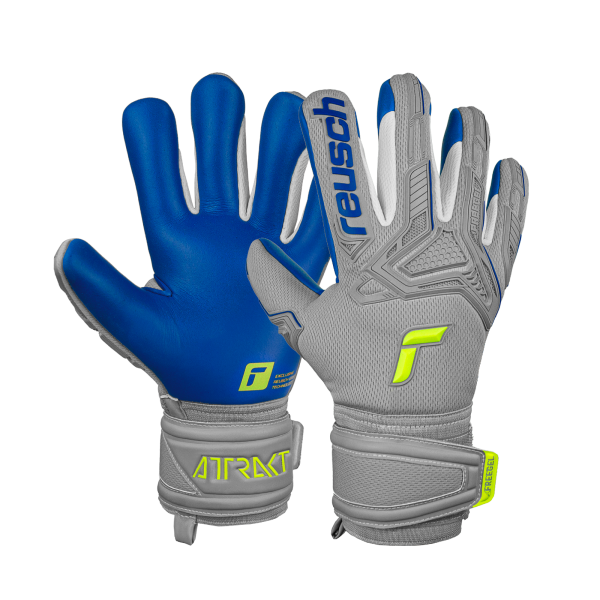 Reusch Attrakt Freegel Silver Finger Support Junior 5272230 6006 yellow grey 1